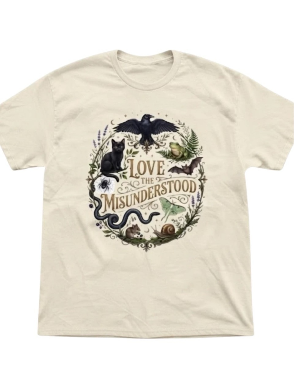 Cream Love the Misunderstood Wildlife Graphic Tee